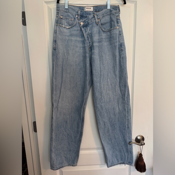 AGOLDE Criss Cross Upsized Jean in Suburbia - Picture 5 of 9